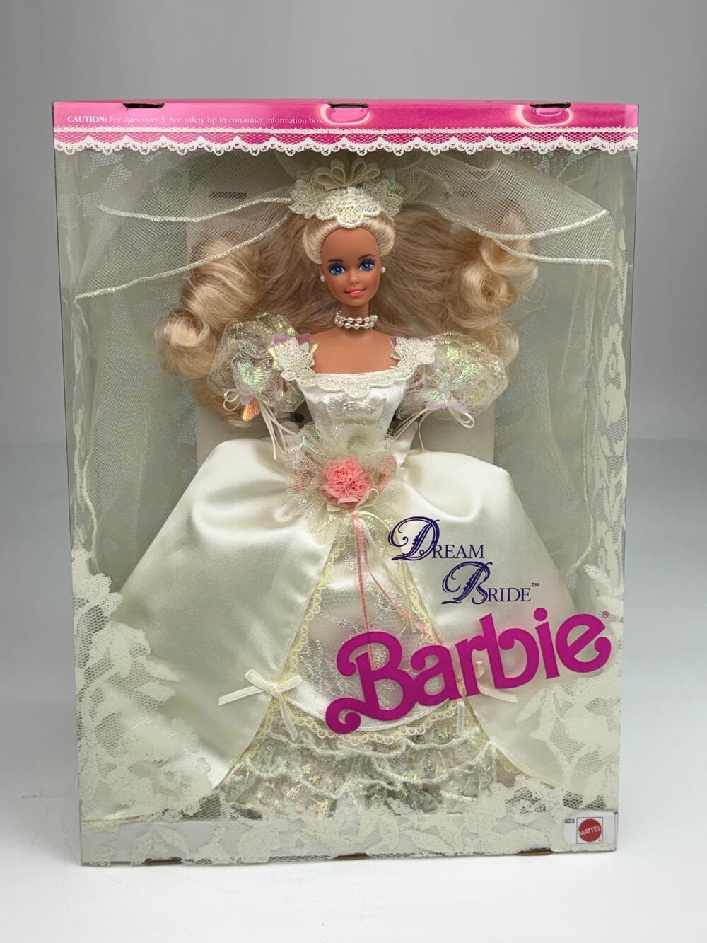 1991 Mattel Dream Bride Barbie Doll Wedding Romance in Satin Lace 1623 NRFB NEW